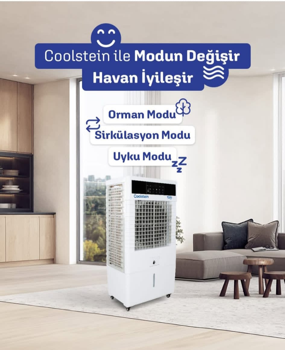 Coolstein Stormy 100 Litre Sulu Klima (Endüstriyel Evaporatif Soğutucu)